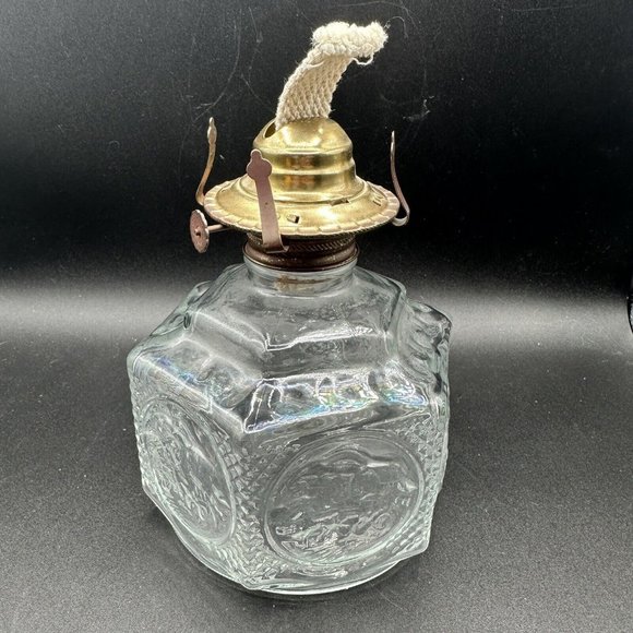 Lamplight Farms Accents Vtg Lamplight Farms Clear Glass Kerosene
